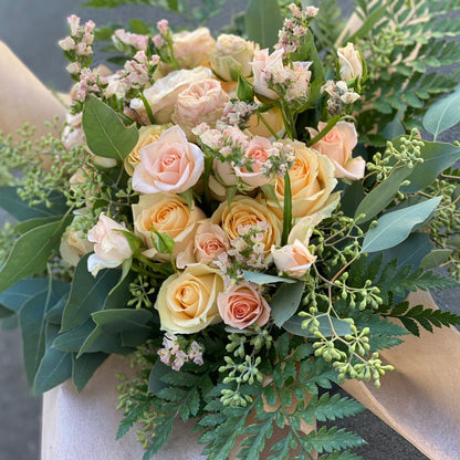 Peach Rose Bouquet