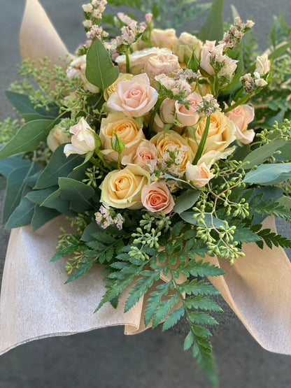Peach Rose Bouquet