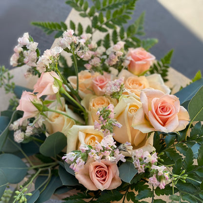 Peach Rose Bouquet